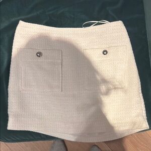 Reformation white skirt